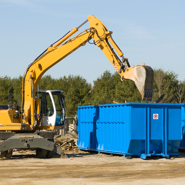 how many times can i have a residential dumpster rental emptied in Woodbine